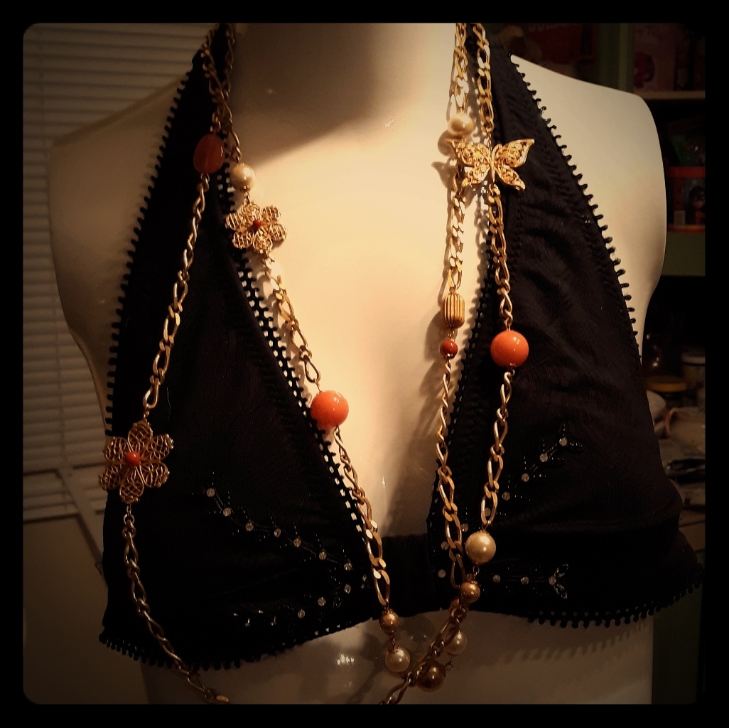 Vintage Miriam Haskell Double Strand Necklace.
